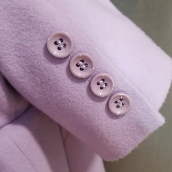 Louben made in Canada wool cashmere mix size 10. Lavender. Staple for capsule - Picture 13 of 13